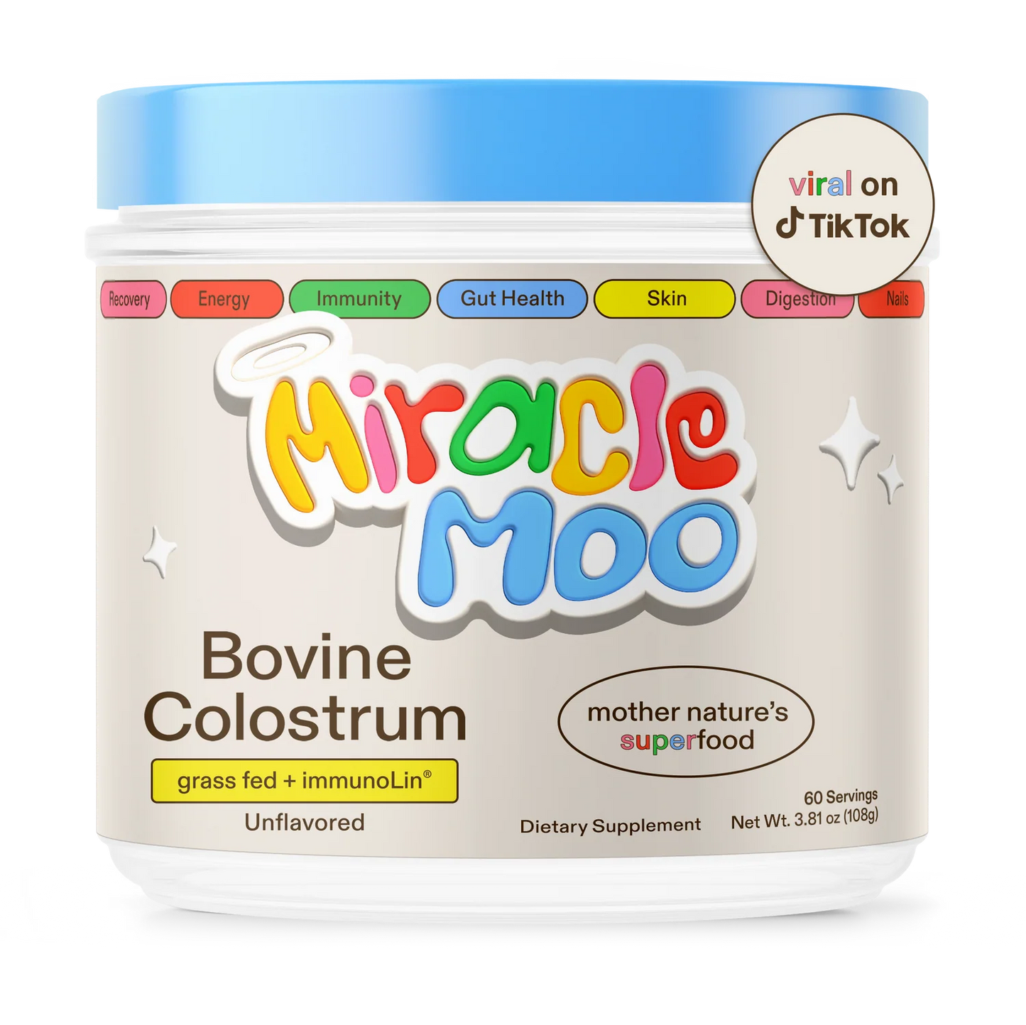 Miracle Moo Colostrum Unflavored (60 days)